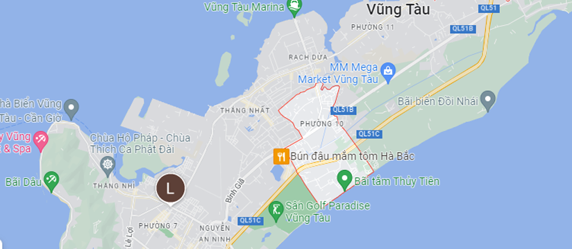 Đấu giá QSD 02 lô đất tại P.10 TP. Vũng Tàu